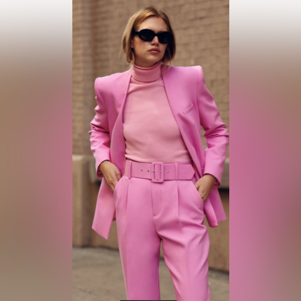 Zara Pink Blazer & Suit Jacket